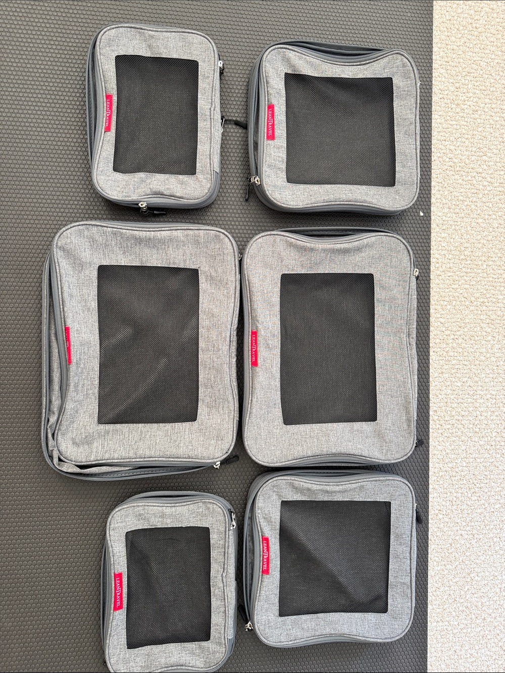 Travel Compressor Bags Lean Travel T
 (6) for Condensing Clothes and Gear